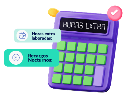 <span>Calcula horas extra</span> en Colombia: Sueldo y recargos