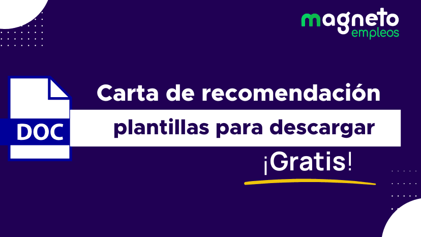 Formato para carta de recomendación personal