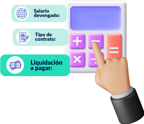 Calculadora de <span>liquidación laboral:</span>